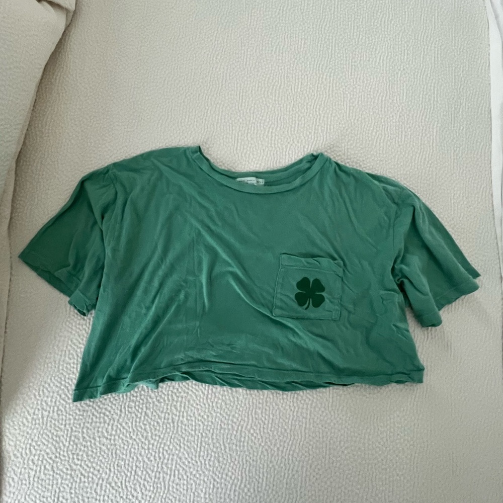 Truly Madly Deeply cropped shamrock tshirt. UO brand